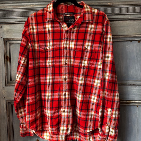 Old Navy Vintage Flannel Shirt Size L - Picture 5 of 7